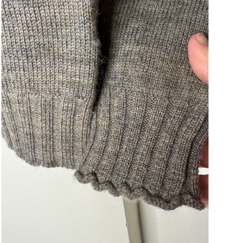 Alexa Chung for AG Mockneck Wool Sweater Women's XS Brown/Gray - Picture 4 of 10